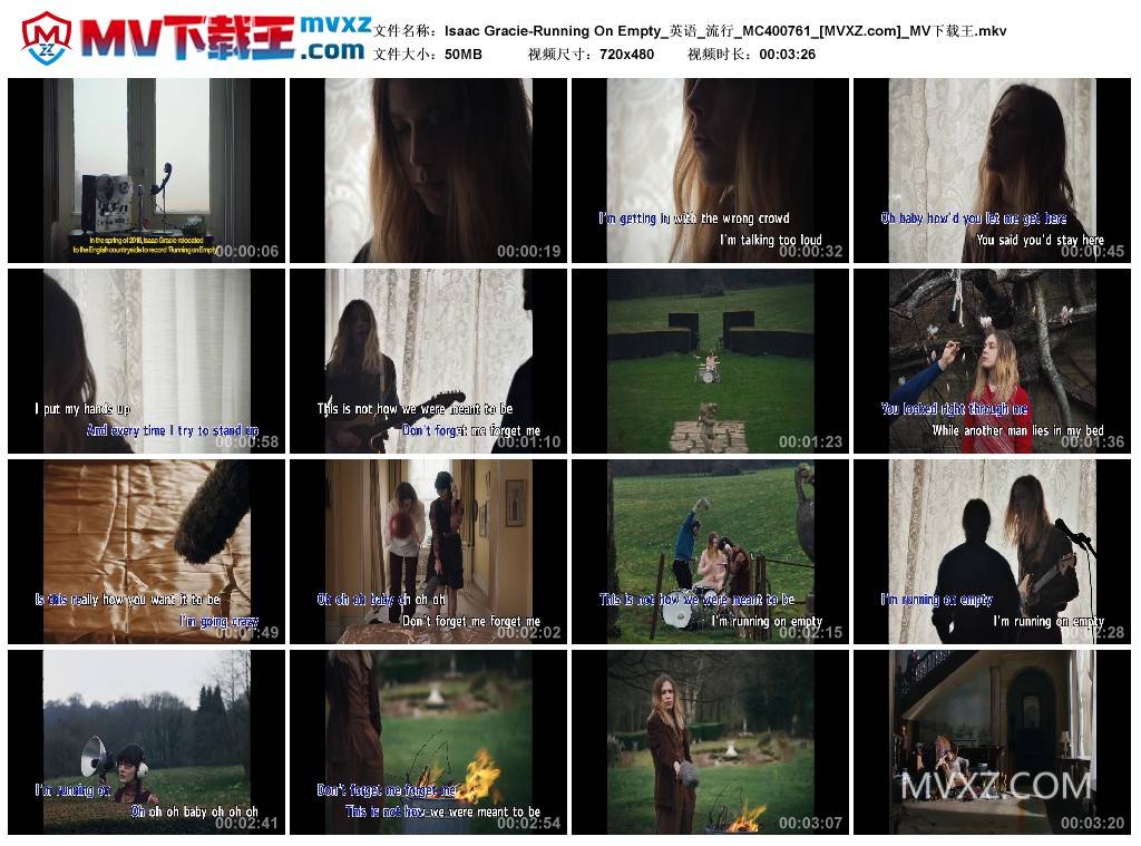 Isaac Gracie-Running On Empty_英语_流行_MC400761